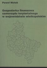 Okładka: Paweł Motek - Gospodarka finansowa samorządu terytorialnego w województwie wielkopolskim