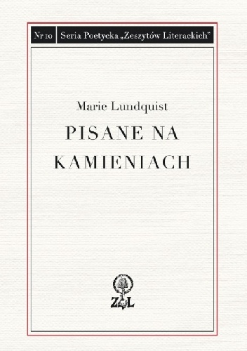 Okładka: Marie Lundquist - Pisane na kamieniach