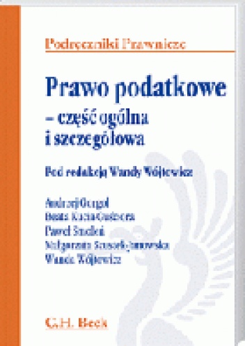 Okładka: Wanda Wójtowicz - Prawo podatkowe