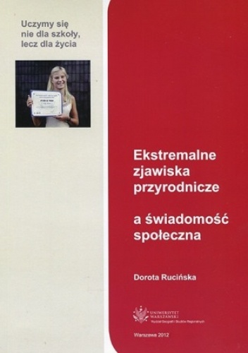 Okładka: Dorota Rucińska - Ekstremalne zjawiska przyrodnicze a świadomość społeczna