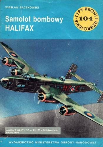 Okładka: Wiesław Bączkowski - Samolot bombowy Halifax