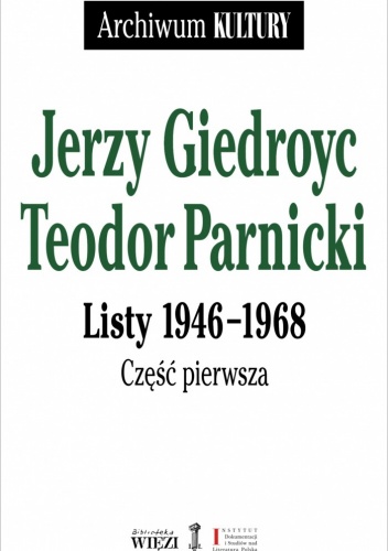 Okładka: Jerzy Giedroyc - Listy 1946-1968. Część 1 i 2 (komplet)