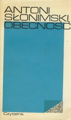 Okładka: Antoni Słonimski - Obecność