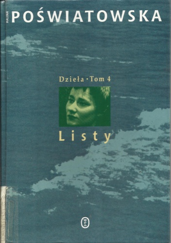 Okładka: Halina Poświatowska - Dzieła. Tom 4. Listy