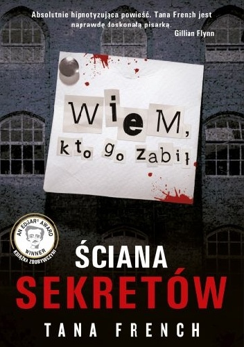 Okładka: Tana French - Ściana sekretów