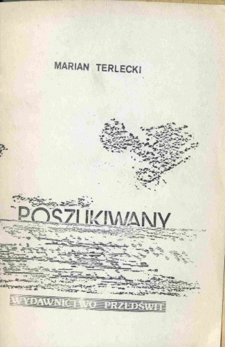 Okładka: Marian Terlecki - Poszukiwany