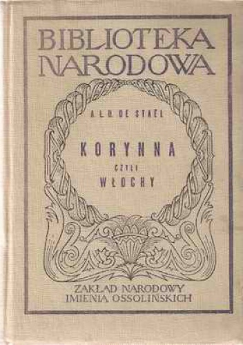 Okładka: Anne-Louise Germaine Staël-Holstein - Korynna czyli Włochy