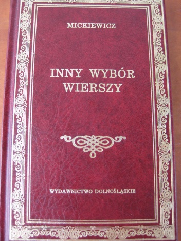 Okładka: Adam Mickiewicz - Inny wybór wierszy