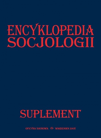 Okładka:  praca zbiorowa - Encyklopedia Socjologii. Suplement