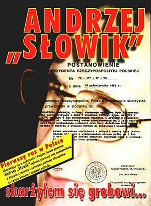 Okładka: Andrzej \\Słowik\\ Zieliński - Skarżyłem się grobowi...
