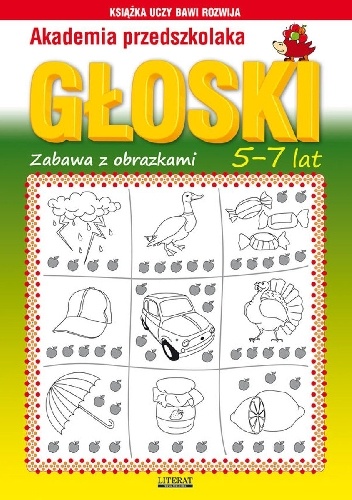 Okładka: Beata Guzowska - Głoski. Zabawa z obrazkami. 5-7 lat. Akademia przedszkolaka