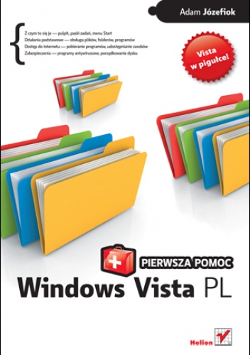 Okładka: Adam Józefiok - Windows Vista PL. Pierwsza pomoc