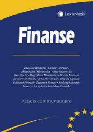 Okładka: Zdzisław Brodecki - Finanse - seria Acquis communautaire