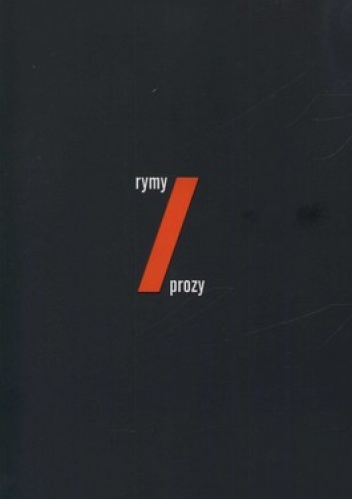 Okładka: Maciej Malicki - Rymy prozy