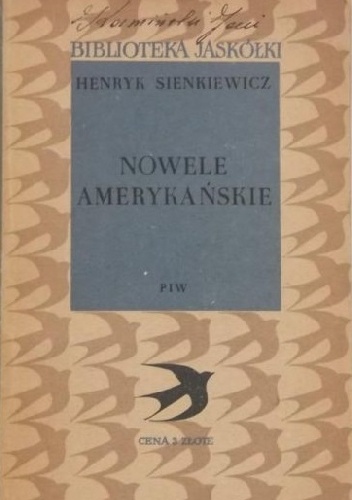 Okładka: Henryk Sienkiewicz - Nowele amerykańskie