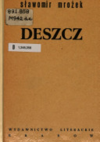 Okładka: Sławomir Mrożek - Deszcz
