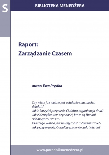 Okładka: Ewa Prędka - Zarządzanie czasem