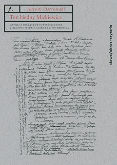 Okładka: Antoni Ostrowski - Ten biedny Mickiewicz...