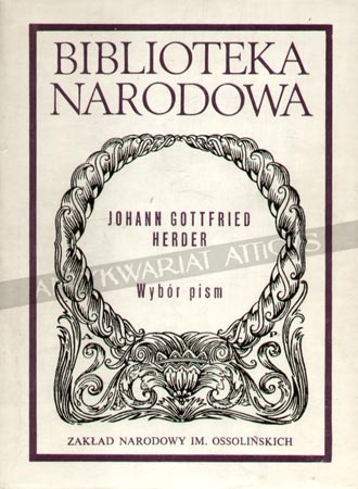 Okładka: Johann Gottfried Herder - Wybór pism
