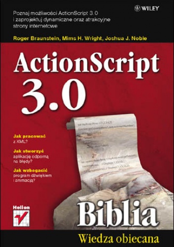 Okładka: Roger Braunstein - ActionScript 3.0. Biblia