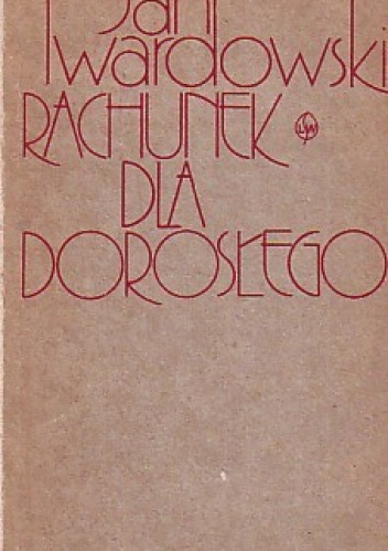 Okładka: Jan Twardowski - Rachunek dla dorosłego