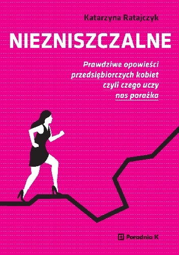 Okładka:  - Niezniszczalne. Prawdziwe opowieści przedsiębiorczych kobiet, czyli czego uczy nas porażka.
