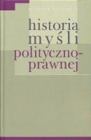 Okładka: Stanisław Filipowicz - Historia myśli polityczno-prawnej