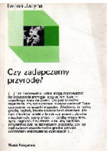 Okładka: Iwona Jacyna - Czy zadepczemy przyrodę?