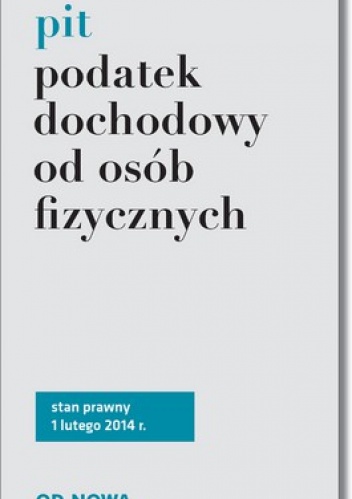 Okładka: Anna Wyciszczak - Podatek dochodowy od osób fizycznych