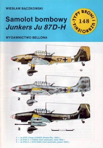 Okładka: Wiesław Bączkowski - Samolot bombowy Junkers Ju 87 D-H