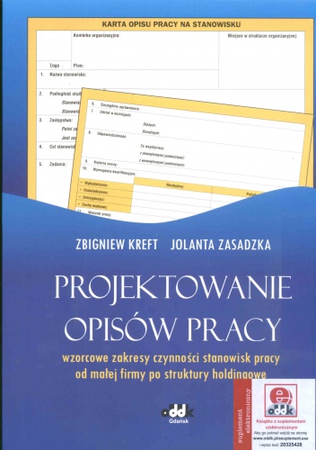 Okładka: Zbigniew Kreft - Projektowanie opisów pracy