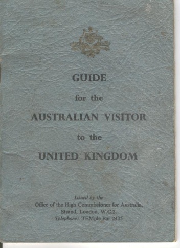 Okładka:  praca zbiorowa - Guide for the Australian Visitor to the United Kingdom