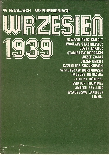 Okładka:  - Wrzesień 1939 w relacjach i wspomnieniach