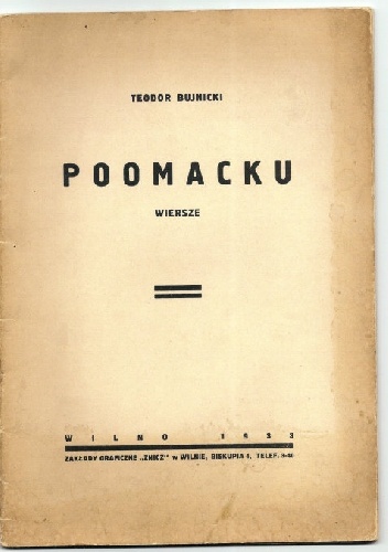 Okładka: Teodor Bujnicki - Po omacku