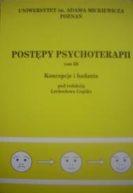 Okładka: Lechosław Gapik - Postępy psychoterapii. Koncepcje i badania (tom III)