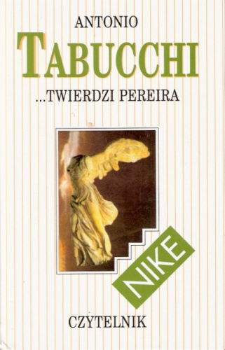 Okładka: Antonio Tabucchi - ...twierdzi Pereira