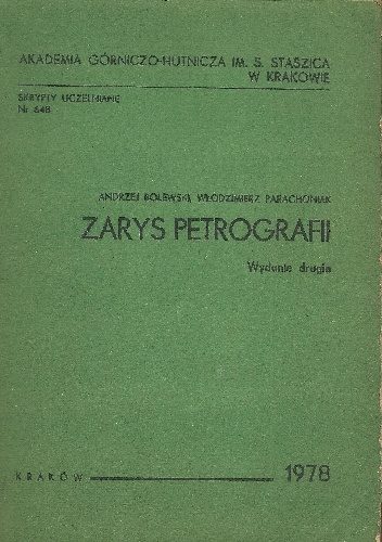 Okładka: Andrzej Bolewski - Zarys petrografii