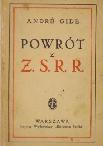 Okładka: André Gide - Powrót z ZSRR