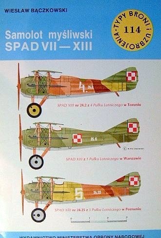 Okładka: Wiesław Bączkowski - Samolot myśliwski SPAD VII-XIII