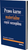 Okładka: Ryszard A. Stefański - Prawo karne materialne. Część szczególna