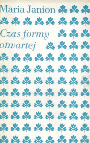 Okładka: Maria Janion - Czas formy otwartej