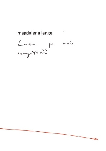 Okładka: Magdalena Lange - Lata po mnie rzeczywistość