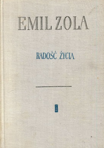Okładka: Emil Zola - Radość życia