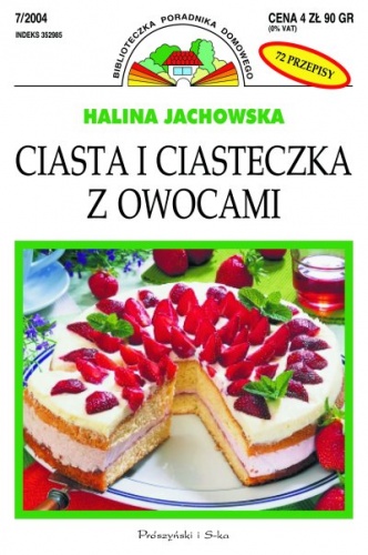 Okładka: Halina Jachowska - Ciasta i ciasteczka z owocami