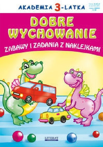 Okładka: Krystian Pruchnicki - Dobre wychowanie. Akademia 3-latka. Zabawy i zadania z naklejkami