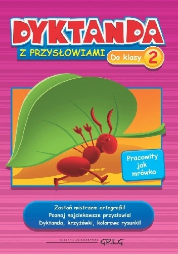 Okładka: Marta Kurdziel - Dyktanda z przysłowiami do klasy 2