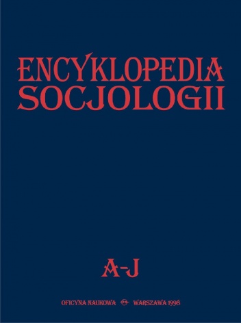 Okładka:  praca zbiorowa - Encyklopedia Socjologii, t. 1