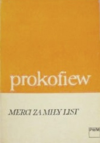 Okładka: Sergiusz Prokofiew - Merci za miły list