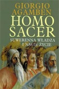 Okładka: Giorgio Agamben - Homo sacer. Suwerenna władza i nagie życie