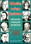 Okładka: Czesława Glensk - Myślę, więc jestem. Aforyzmy, maksymy, sentecje